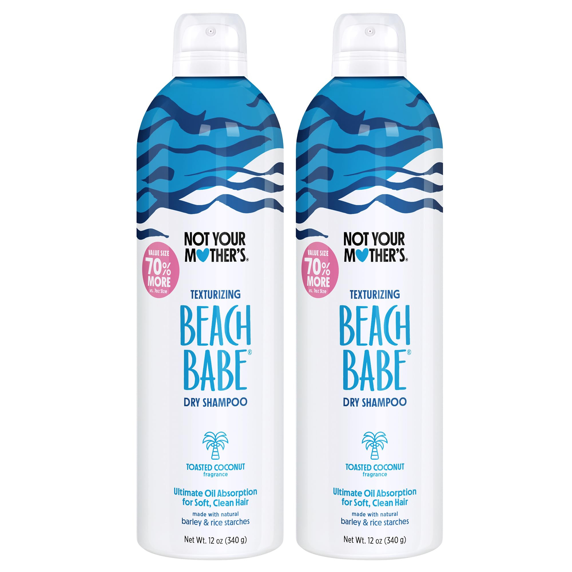 Not Your Mother's Beach Babe Jumbo Dry Shampoo (2-Pack) - 12 oz Dry Shampoo - Instantly Absorbs O... | Amazon (US)