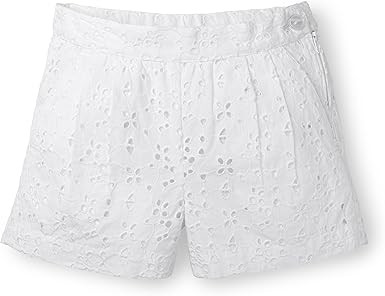 Hope & Henry Girls' Pleated Eyelet Short | Amazon (US)