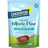 Carrington Farms Organic Whole Flax Seed, Gluten Free, USDA Organic, 15 Ounce (Pack of 6) | Amazon (US)