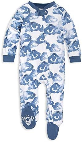 Burt's Bees Baby Boys Sleep and Play PJs, 100% Organic Cotton One-Piece Zip Front Romper Jumpsuit... | Amazon (US)
