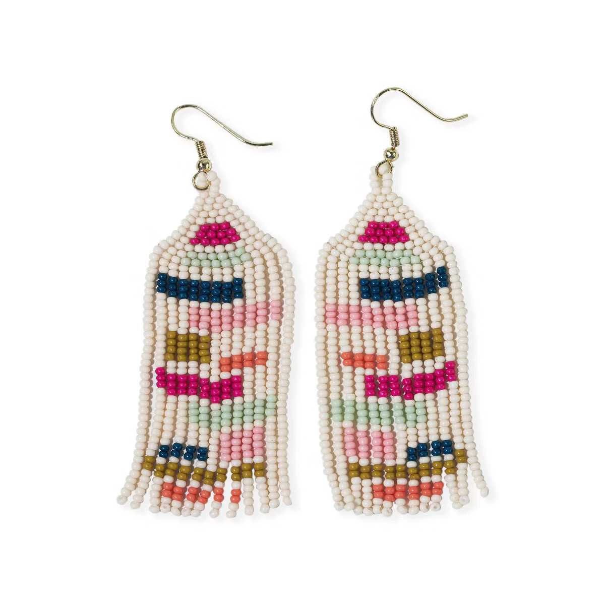 Ink+Alloy Dolly Beaded Fringe Earrings | Target