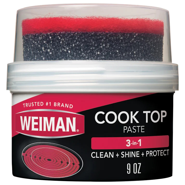 Weiman Cooktop Cleaner Paste - Easily Remove Burned-On Food, Grease and Watermarks, 9 oz (Formerl... | Walmart (US)