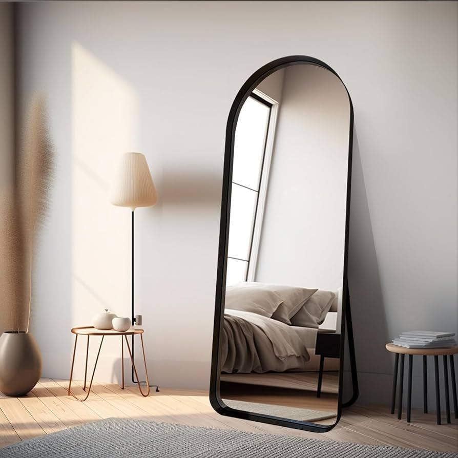LOIGYUR Mirror Full Length, 65"x22" Arched Full Length Mirror with Stand, Floor Mirror Full Lengt... | Amazon (US)