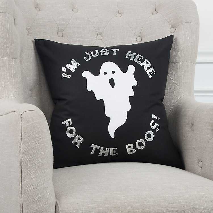 I'm Just Here for the Boos Ghost Pillow | Kirkland's Home