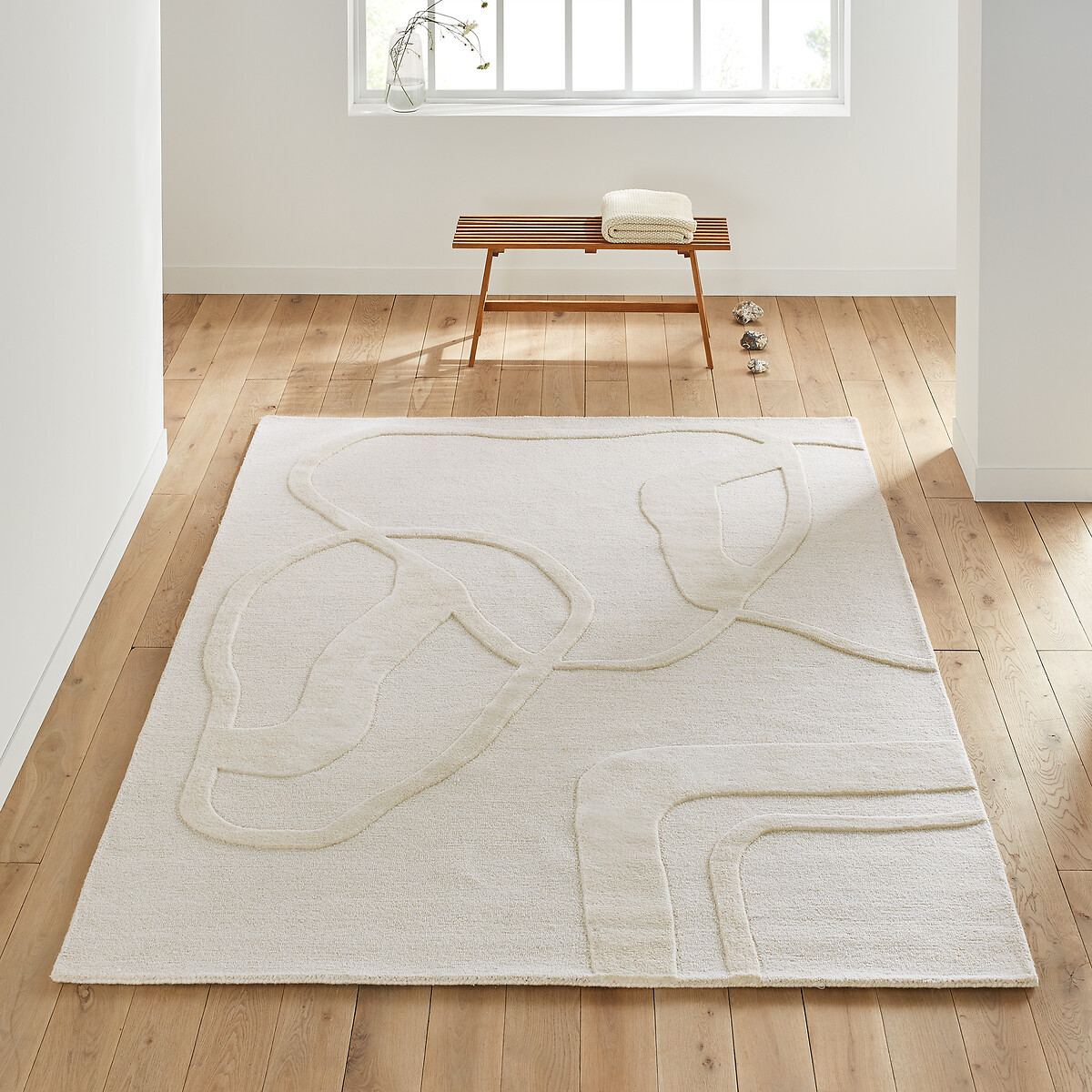 Caila Abstract Wool Rug | La Redoute (UK)