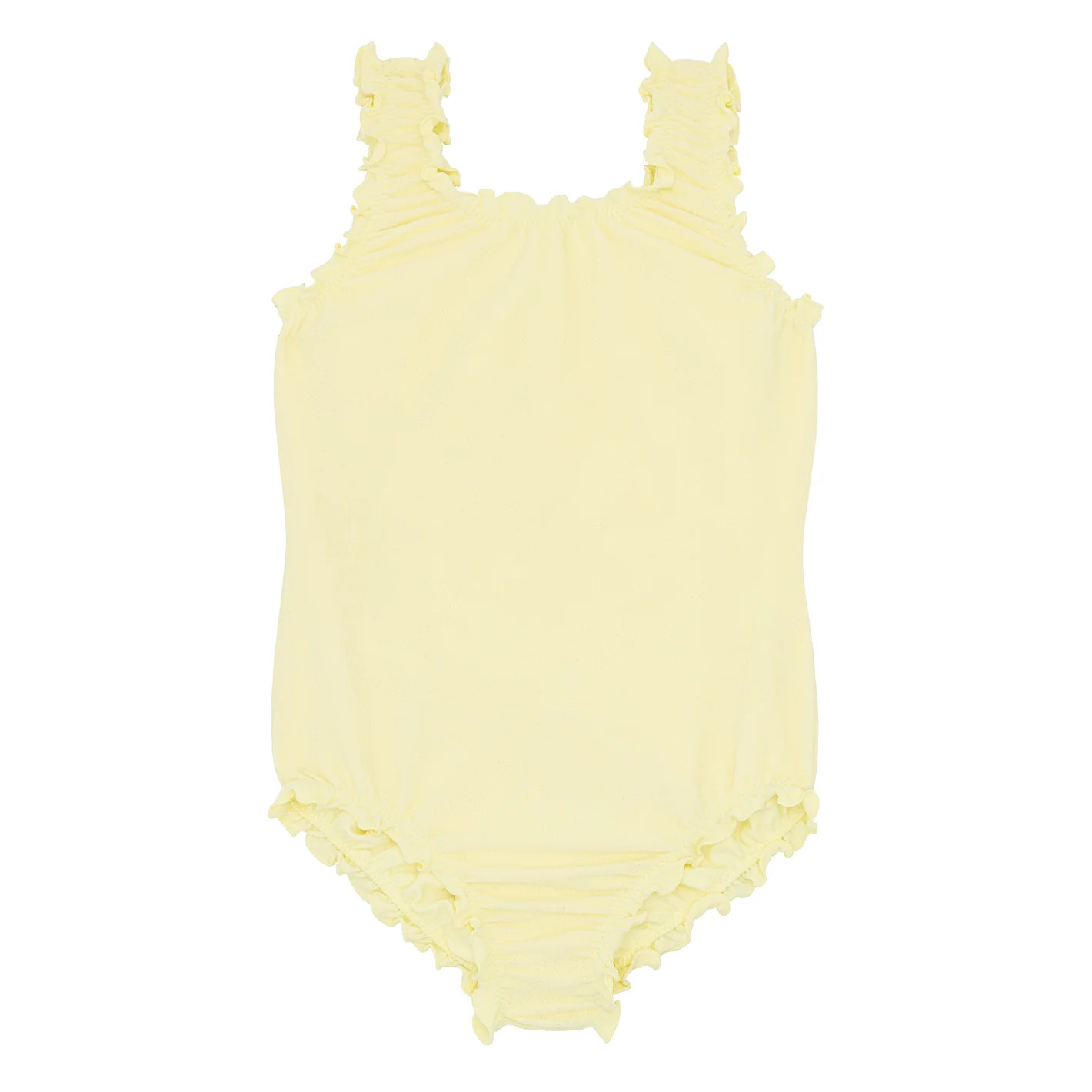 girls banana terry scoop neck one piece | minnow