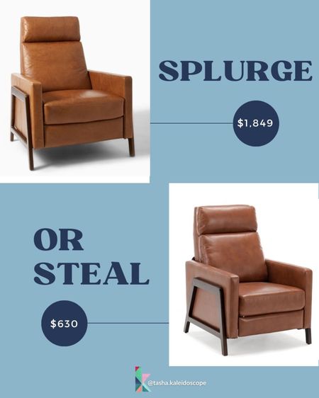 We have the West Elm Spencer recliner and love it, but it’s very expensive. There is a more affordable faux leather option if you are looking for the same look on a budget! Modern recliner, leather recliner, attractive recliner, stylish recliner #competition

#LTKhome #LTKFind