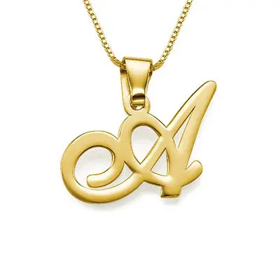 Initial Pendant in 18k Gold-Plating | MYKA