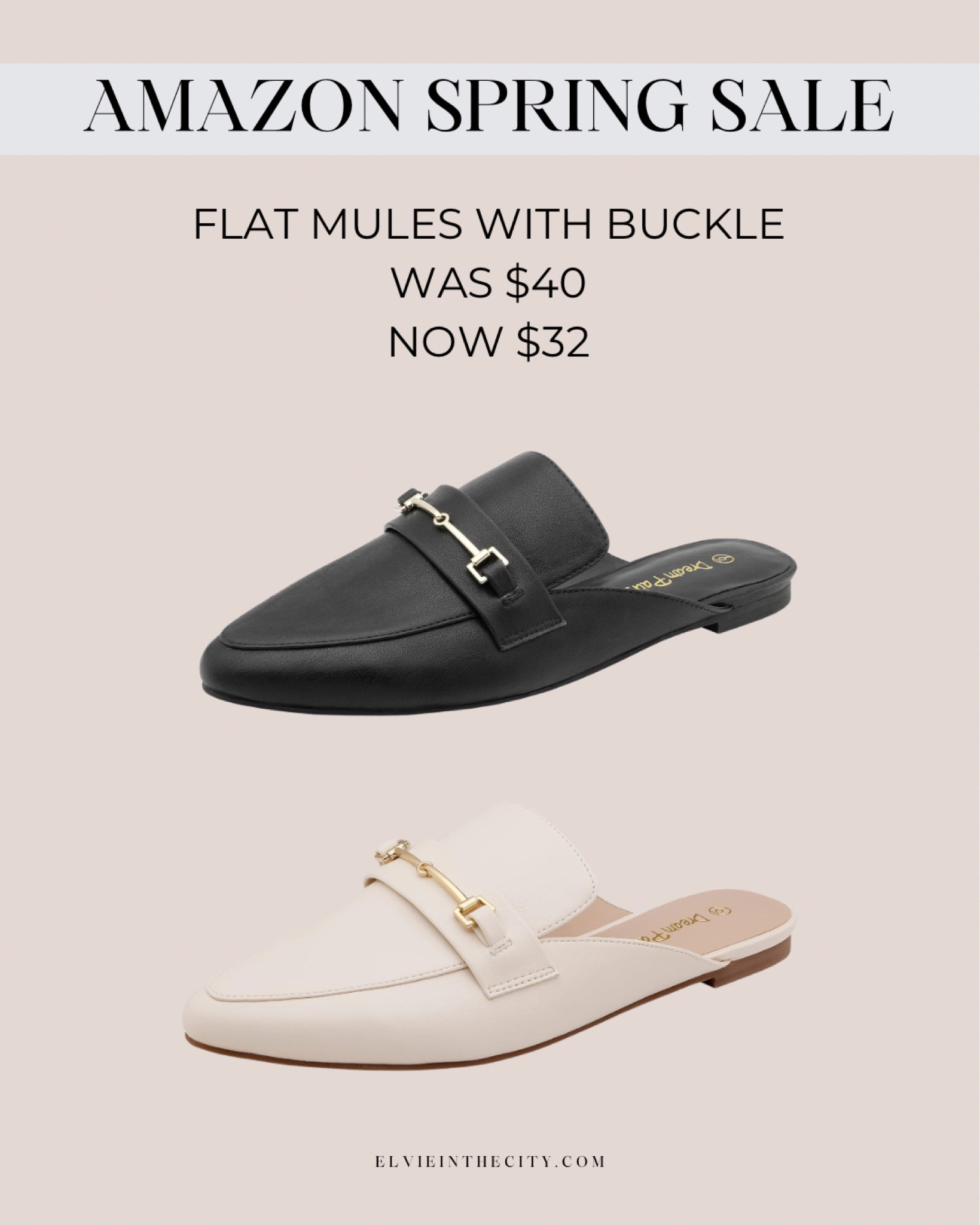 Save 21% on these flat mules with buckle detail during Amazon’s spring sale. 

Spring shoes, flat shoes, Amazon fashion, workwear, fashion over 40

#LTKshoecrush #LTKsalealert #LTKfindsunder50