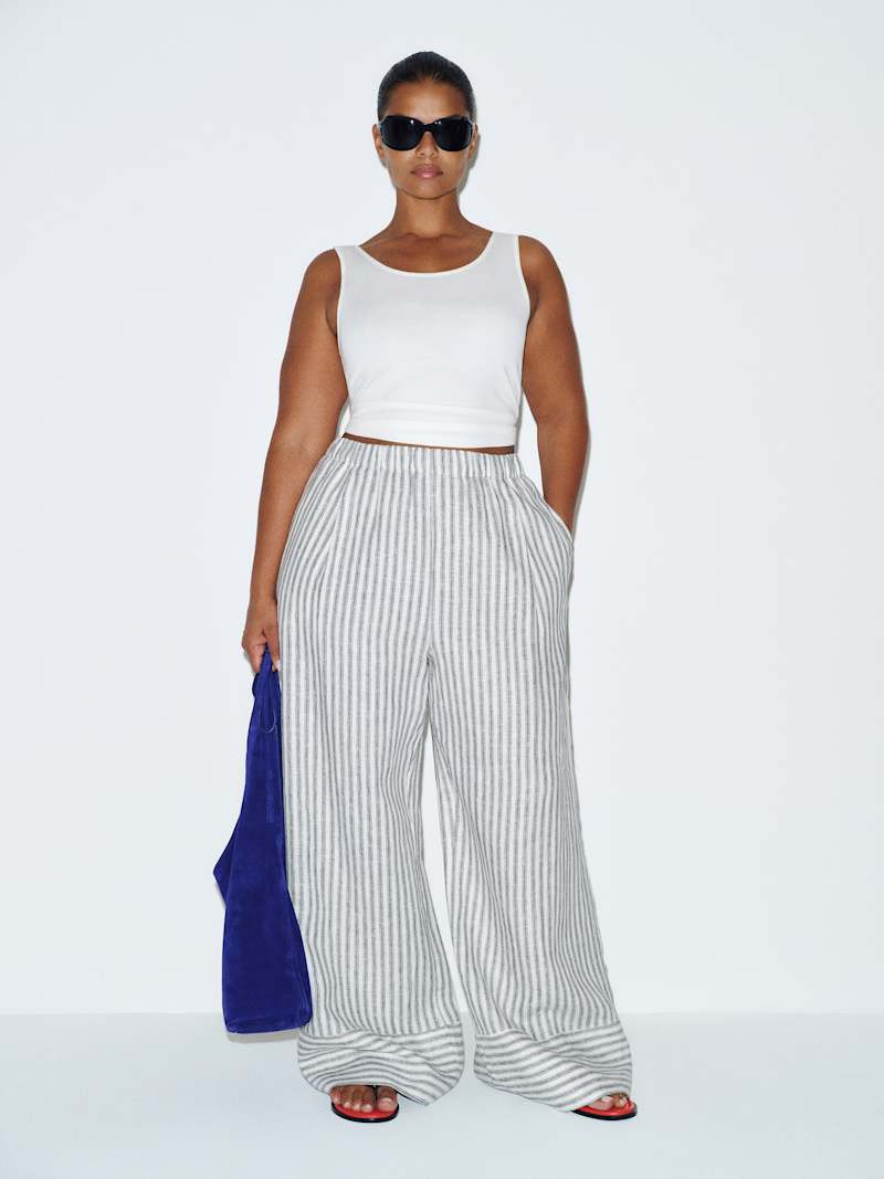 Fernando Wide Leg Linen Pant Es | Reformation (Global)