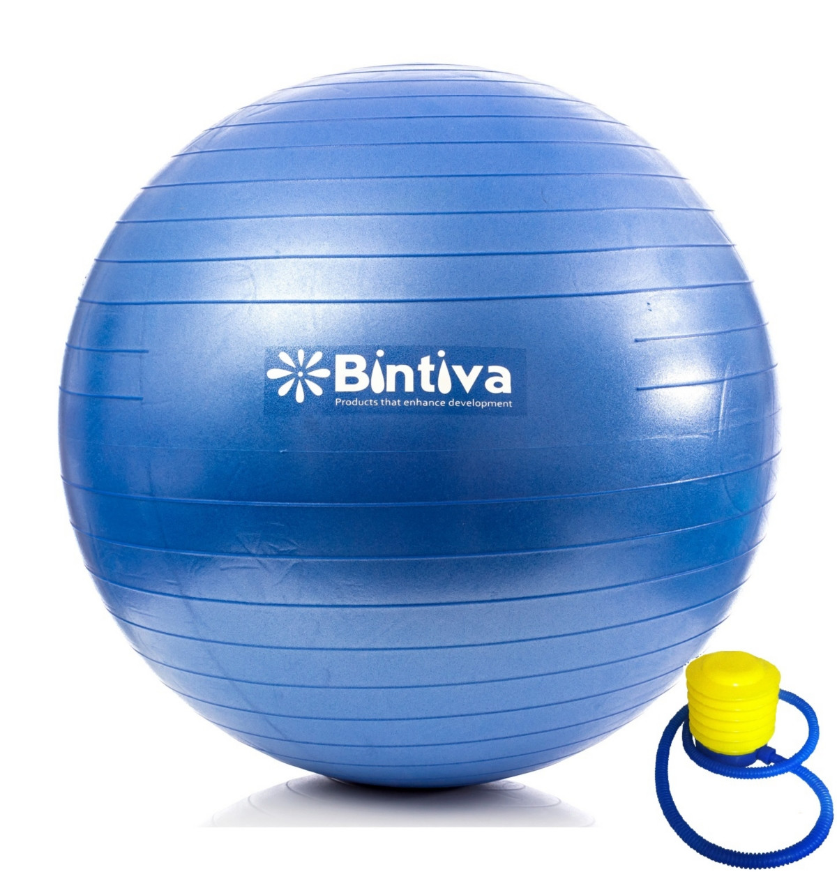 Bintiva Anti-Burst Exercise Stability Yoga Ball for Fitness 45cm - Blue - 45cm | Macy's