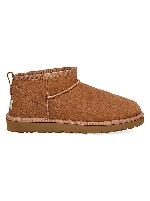 UGG Classic Ultra Mini Sheepskin Ankle Boots | Saks Fifth Avenue