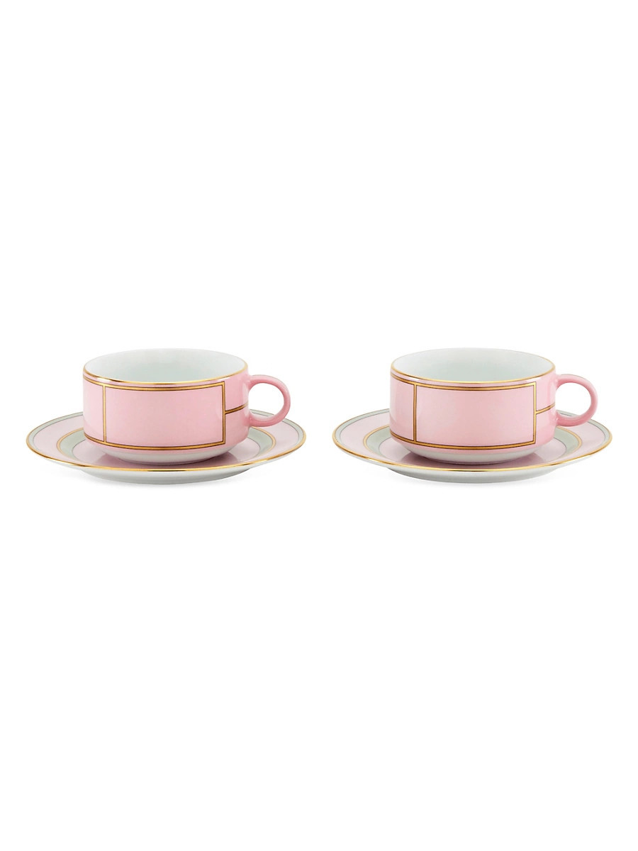 Diva Colonna Tea Set For Two 4-Piece Set - Diva Rosa | Saks Fifth Avenue