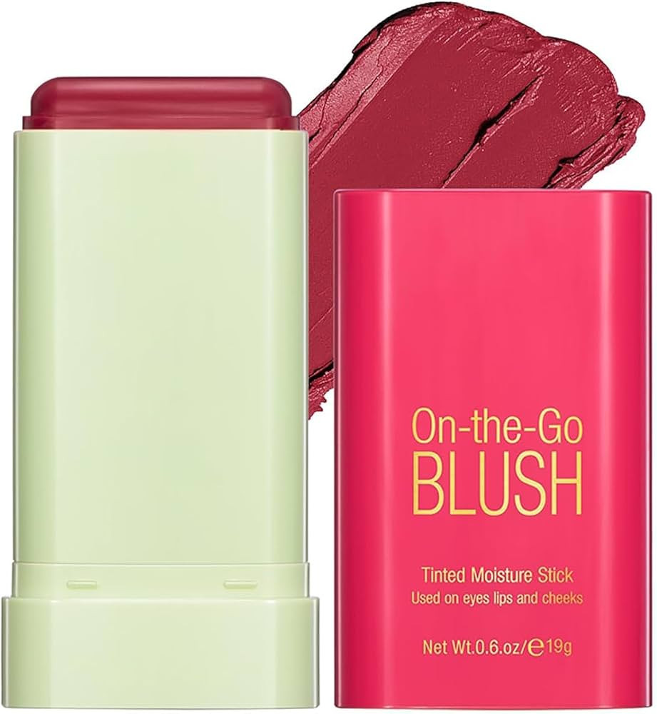 Multi-Use Makeup Blush Stick Solid Moisturizer Stick,Waterproof Natural Nude Tinted Solid Moistur... | Amazon (US)