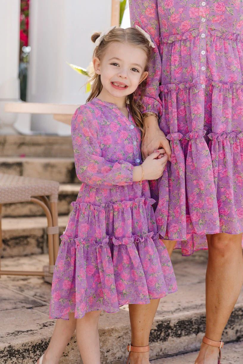 Mini Lydia Dress in Pink Floral | Ivy City Co