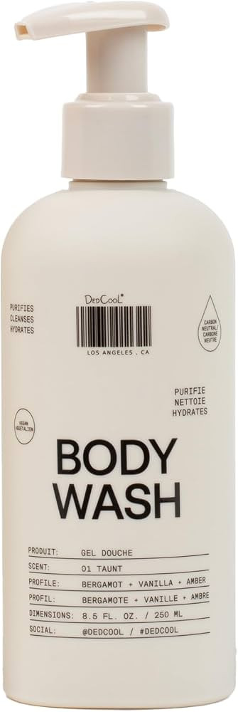 DedCool, Body Wash, 01 Taunt, Shea Butter & Snow Mushroom, 8.5 fl oz | Amazon (US)