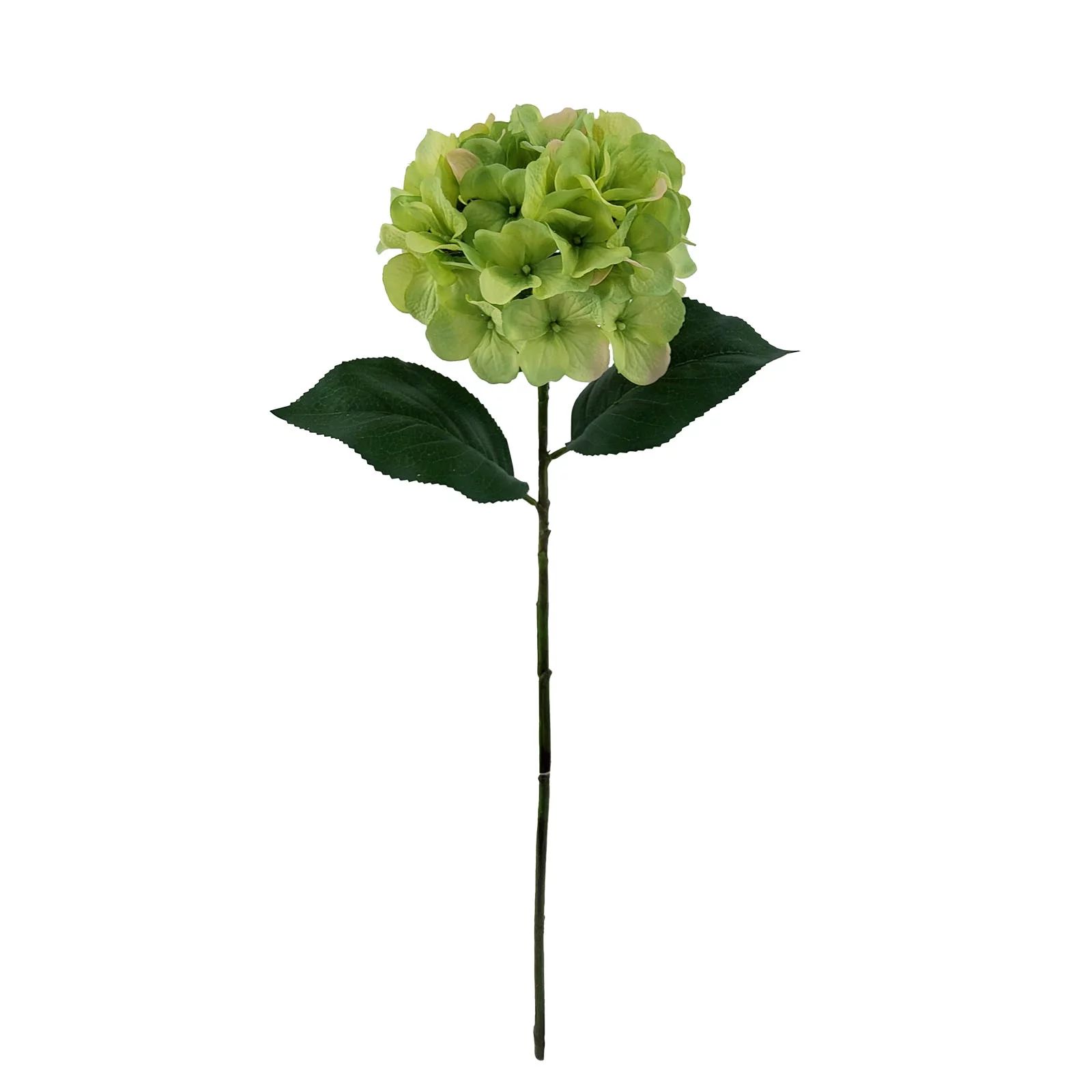 Mainstays 24 inch Artificial Flower Hydrangea Stem, Green Color. Indoor Use. | Walmart (US)