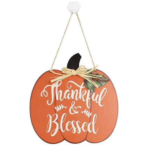 AkoaDa Rustic Pumpkin Happy Thanksgiving Harvest Wooden Plaque Autumn Fall Board Hanging Sign - W... | Walmart (US)