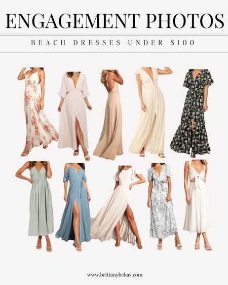 Engagement picture dresses. These summer / spring dresses are so good for spring / summer engagement photos. Under $150. I love the neutral colors and long dresses for romantic vibes. 

These could also work great for family picture dresses  

#LTKwedding #LTKstyletip #LTKfamily