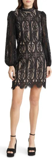 Chelsea28 Long Sleeve Lace Minidress | Nordstrom | Nordstrom