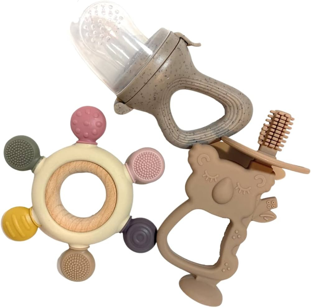 T and ME, The Perfect Teething Set, Teether, Teething Relief, Premium Teethers, BPA Free, Montess... | Amazon (US)