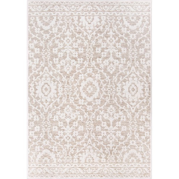 My Texas House Amelia Reversible Indoor/ Outdoor Area Rug, Natural Driftwood, 8' x 10' | Walmart (US)