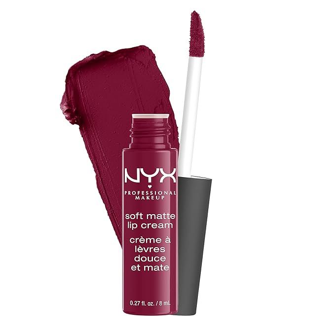 NYX PROFESSIONAL MAKEUP Soft Matte Lip Cream, Lightweight Liquid Lipstick - Copenhagen (Matte Ric... | Amazon (US)