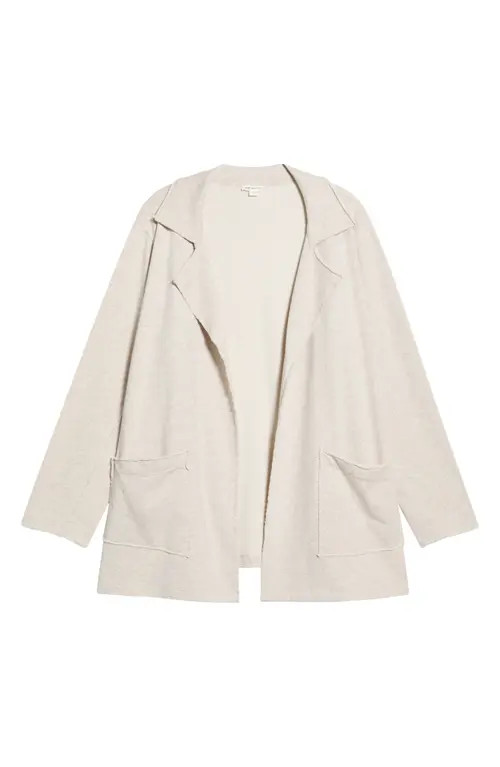 nz BY NIC AND ZOE Daily Cotton French Terry Jacket in Oatmeal at Nordstrom, Size 2X | Nordstrom