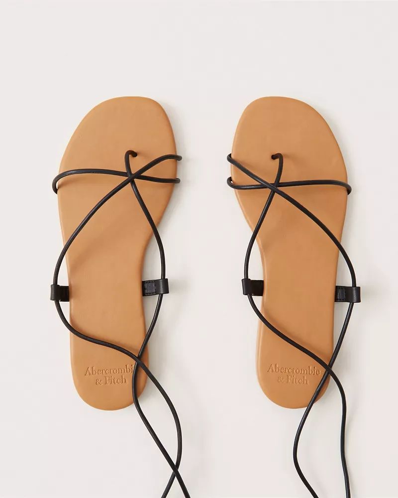 Lace-Up Gladiator Sandals | Abercrombie & Fitch (US)