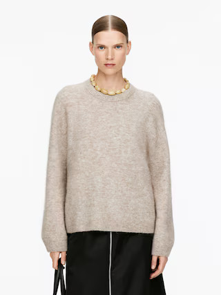 Alpaca-Wool Blend Jumper – Beige – Women – ARKET GB | Arket UK