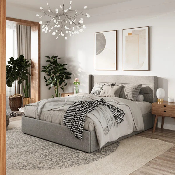 Verdugo Hydraulic Lift Up Storage Upholstered Platform Bed | Wayfair North America