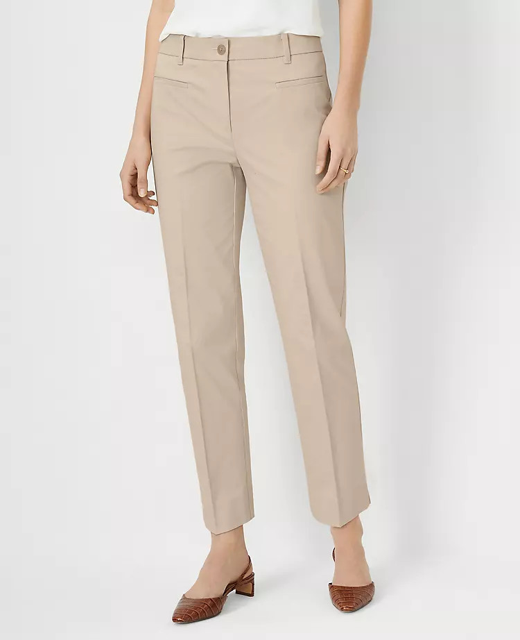 The Petite Cotton Crop Pant | Ann Taylor (US)