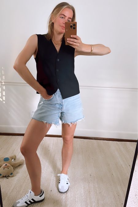 Vest is Zara
Shorts size down

#LTKworkwear
