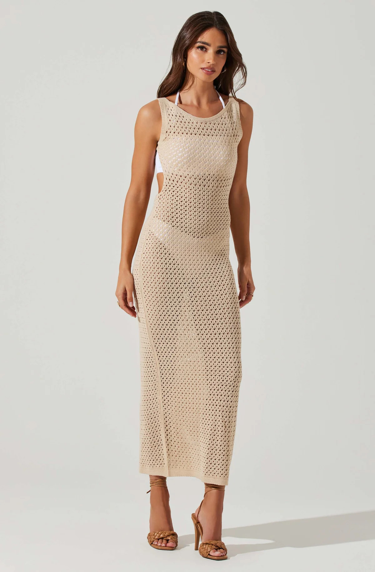 Aitana Knit Open Back Midi Dress | ASTR The Label (US)