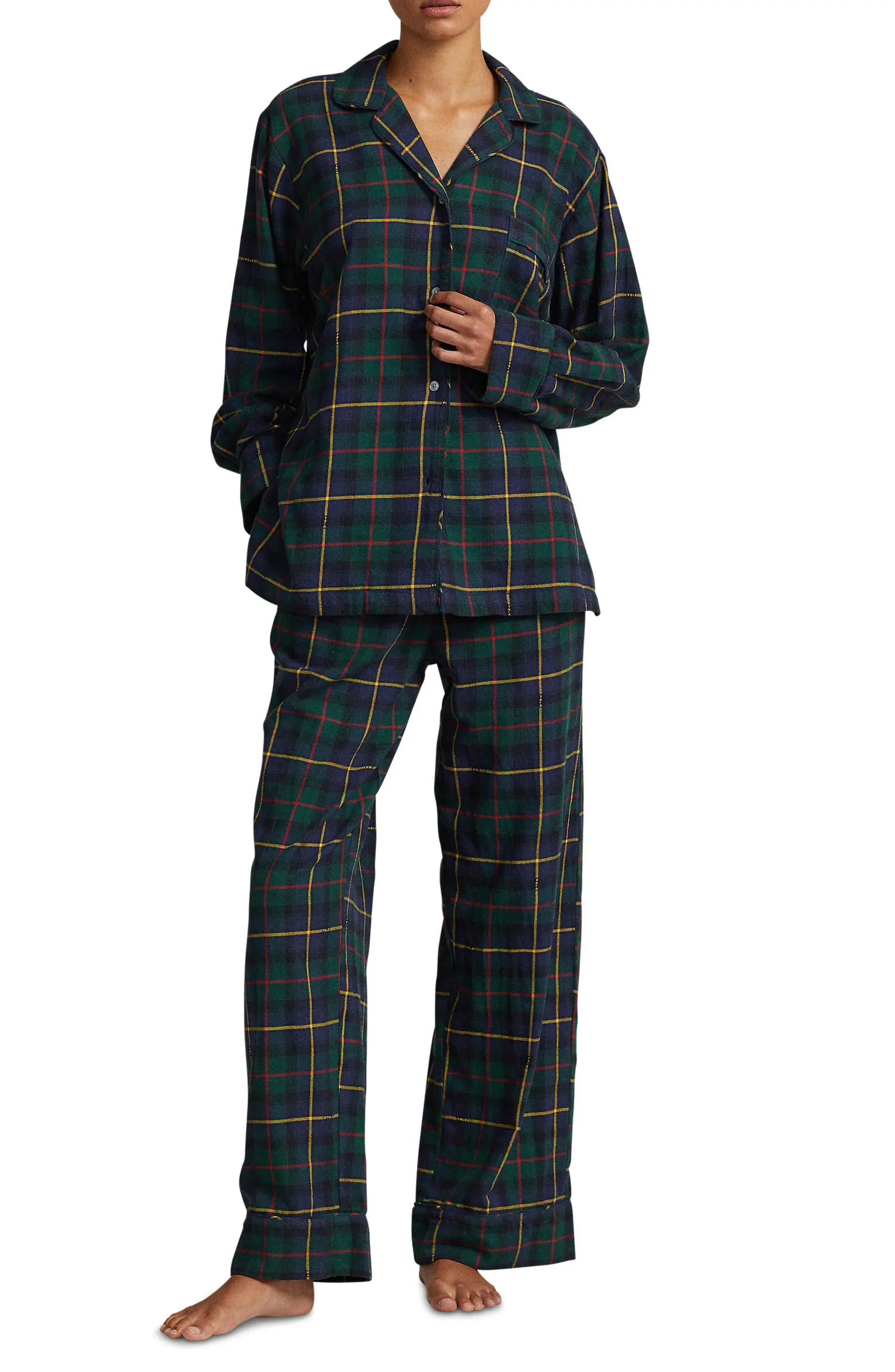 Madison Plaid Organic Cotton Pajamas | Nordstrom