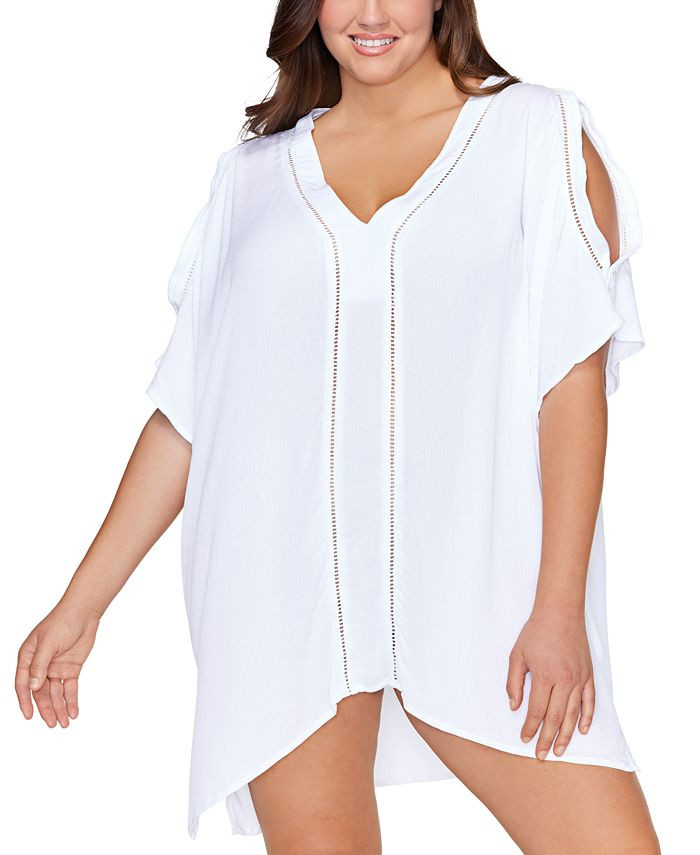 Trendy Plus Size Tranquilo Swim Cover-Up | Macys (US)