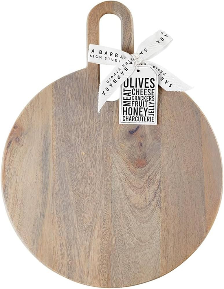 Santa Barbara Design Studio Mango Wood Charcuterie Boards Cheese Board Round Cutting Board, Mediu... | Amazon (US)