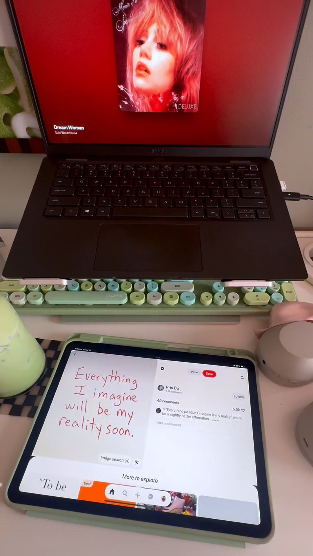 My little desk setup has followed me from college 🥹 I love working with this setup while getting my life together 

#LTKU #LTKFindsUnder50 #LTKHome