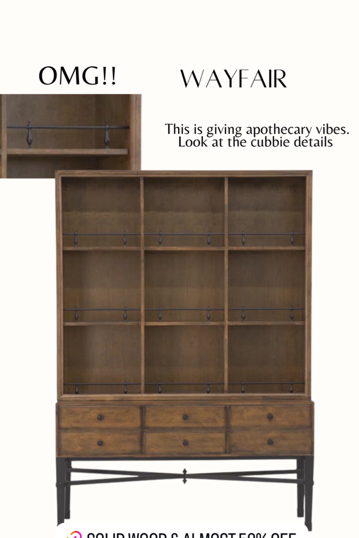 Solid wood cabinet!

#LTKHome #LTKxWayDay #LTKSaleAlert