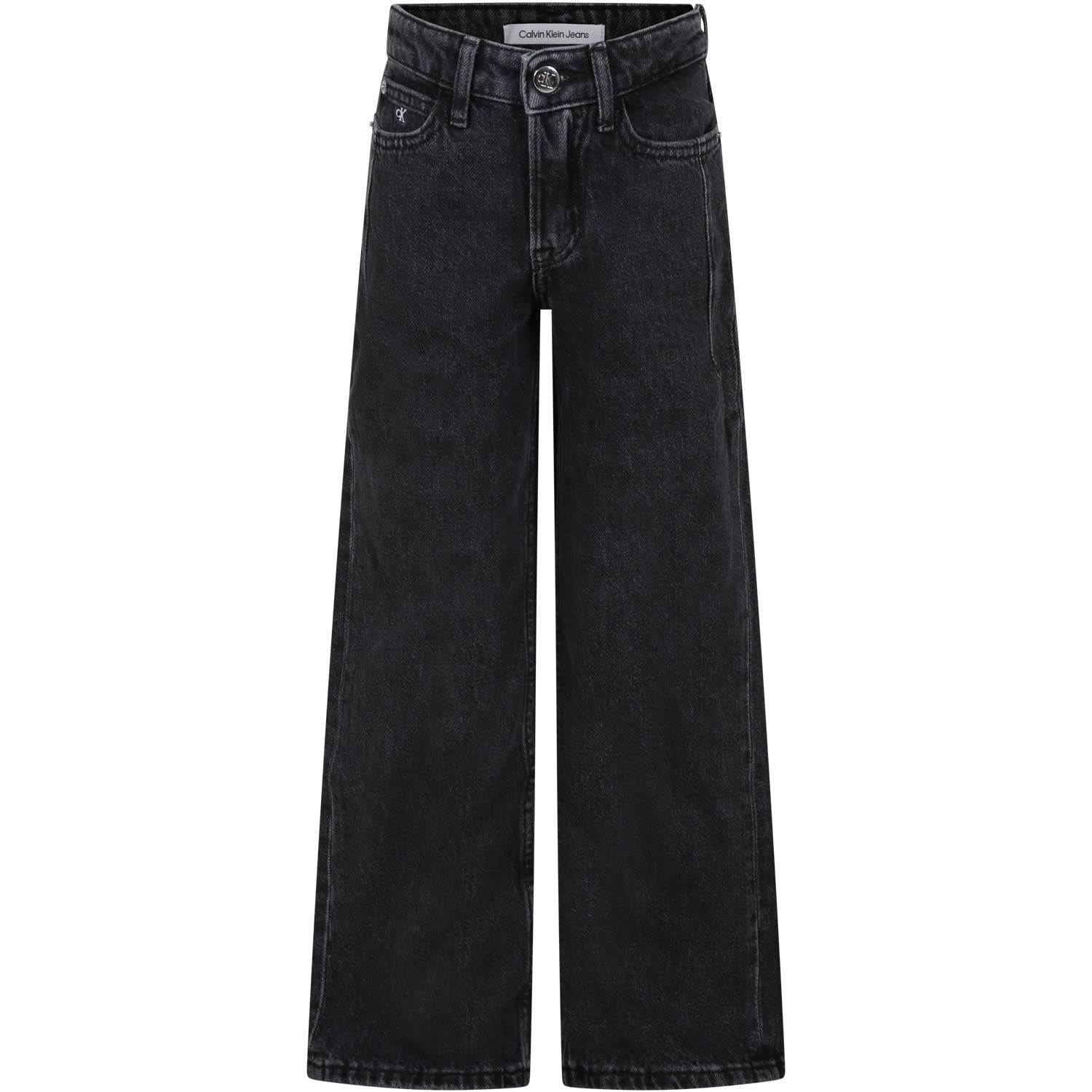 Calvin Klein Black Denim Jeans For Girl | Italist.com US