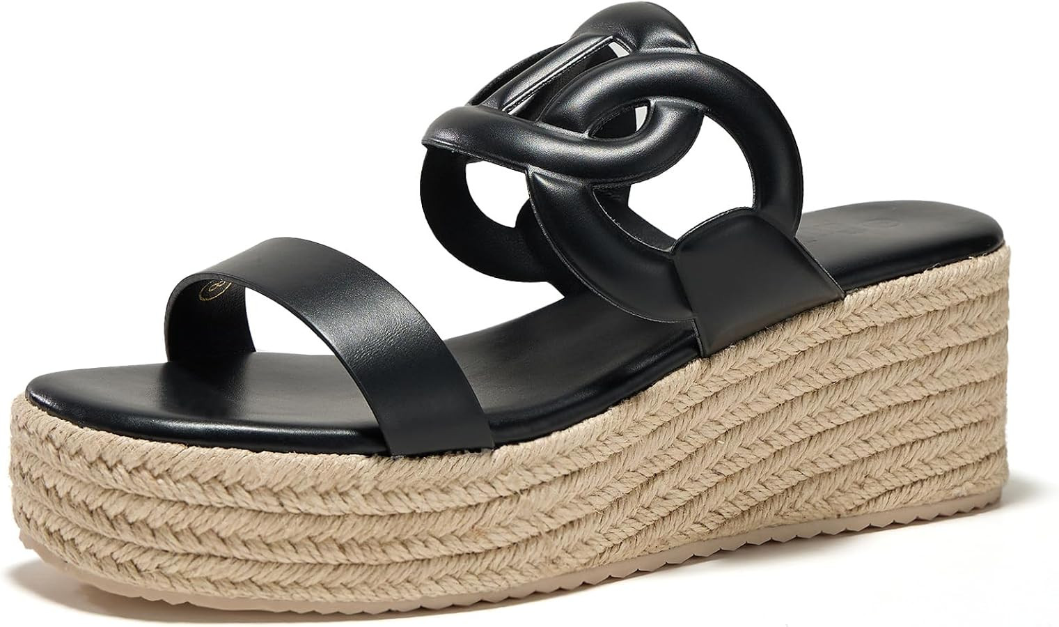 Women's Open Toe Wedge Espadrilles Sandals Slip On Slides Platform Sandal Comfortable Summer Shoe... | Amazon (US)