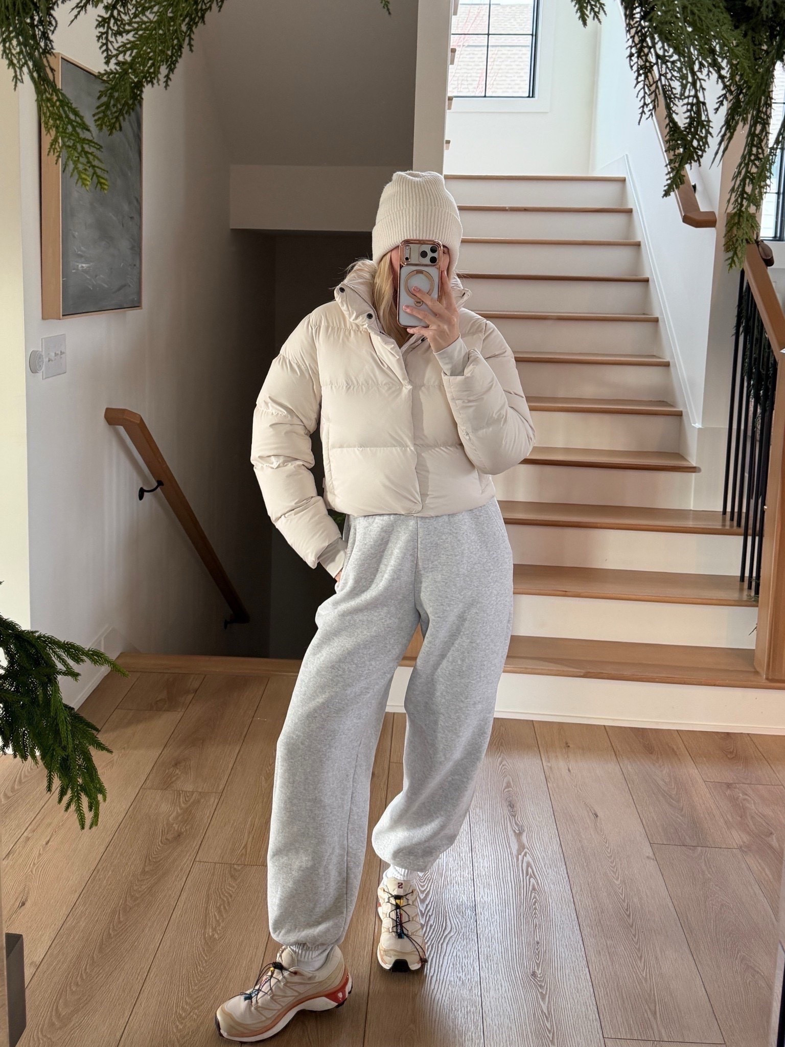 Entire outfit on sale!! Small in coat & sweats, med in tee, beanie is sold out AF but linked similars. #kathleenpost

Winter walk outfit, winter athleisure, cold weather wear, school drop off outfit #LTKmorningroutine

#LTKdayinmylife #LTKfitnessgoals 

#LTKActive #LTKSeasonal 