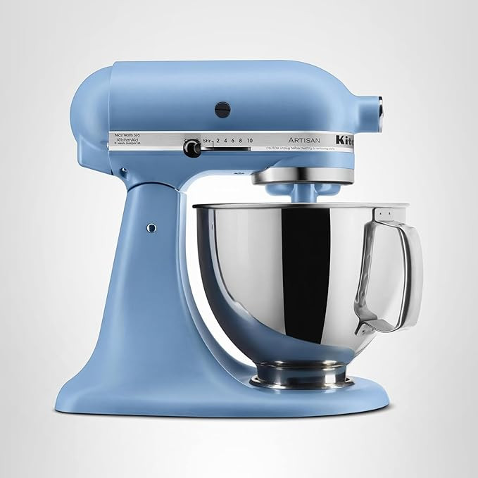 KitchenAid Artisan Series 5 Quart Tilt Head Stand Mixer with Pouring Shield KSM150PS, Blue Velvet | Amazon (US)