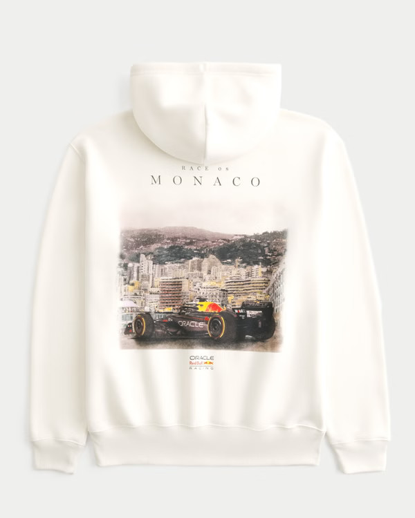 Men's Relaxed Oracle Red Bull Racing Graphic Hoodie | Men's Tops | HollisterCo.com | Hollister (US)