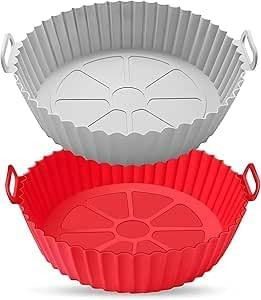 Forma de Silicone para Air Fryer, 1,5L, com Alça, Antiaderente | Amazon (BR)