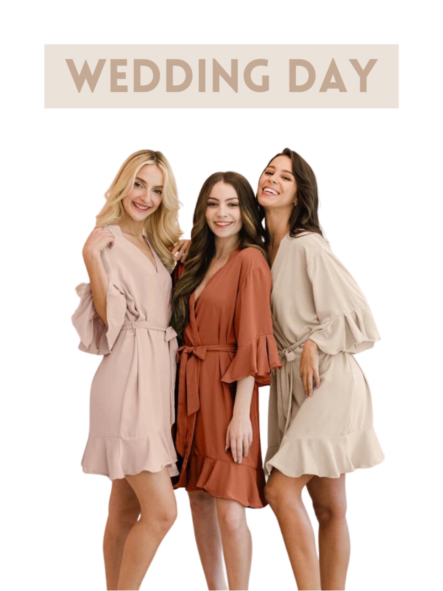 Ruffle bridesmaid robe. Neutral bridesmaid robe. Bridesmaid robes. Wedding day. Getting ready photos. Fall wedding. Summer wedding. Spring wedding. Winter wedding. Bridesmaid proposal. Bridesmaid gifts.

#LTKwedding #LTKfindsunder50 #LTKSeasonal