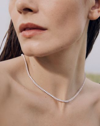 Diamond Classic 3-Prong Tennis Necklace in 14K White or Yellow Gold, 8.0 tcw | Bloomingdale's (US)