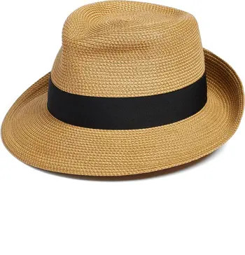 Classic Squishee® Straw Packable Fedora Sun Hat | Nordstrom