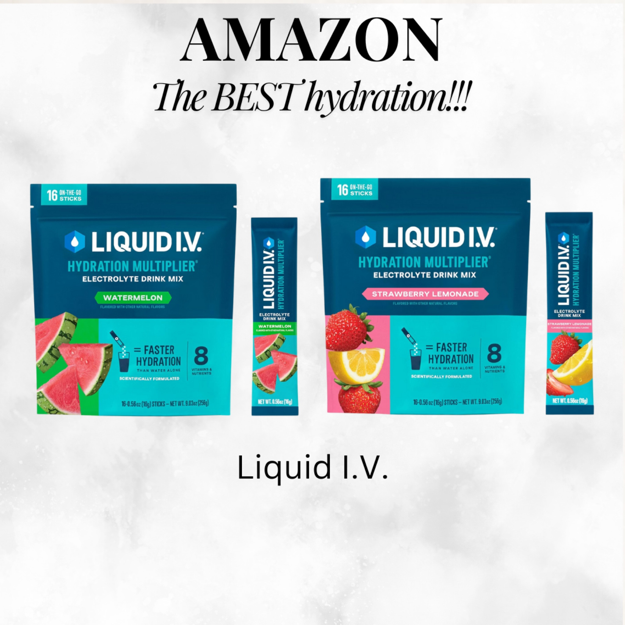 If you don’t like the taste of water or just want to be extra hydrated get you some liquid IV.

#LTKxNSale #LTKSaleAlert #LTKFindsUnder50