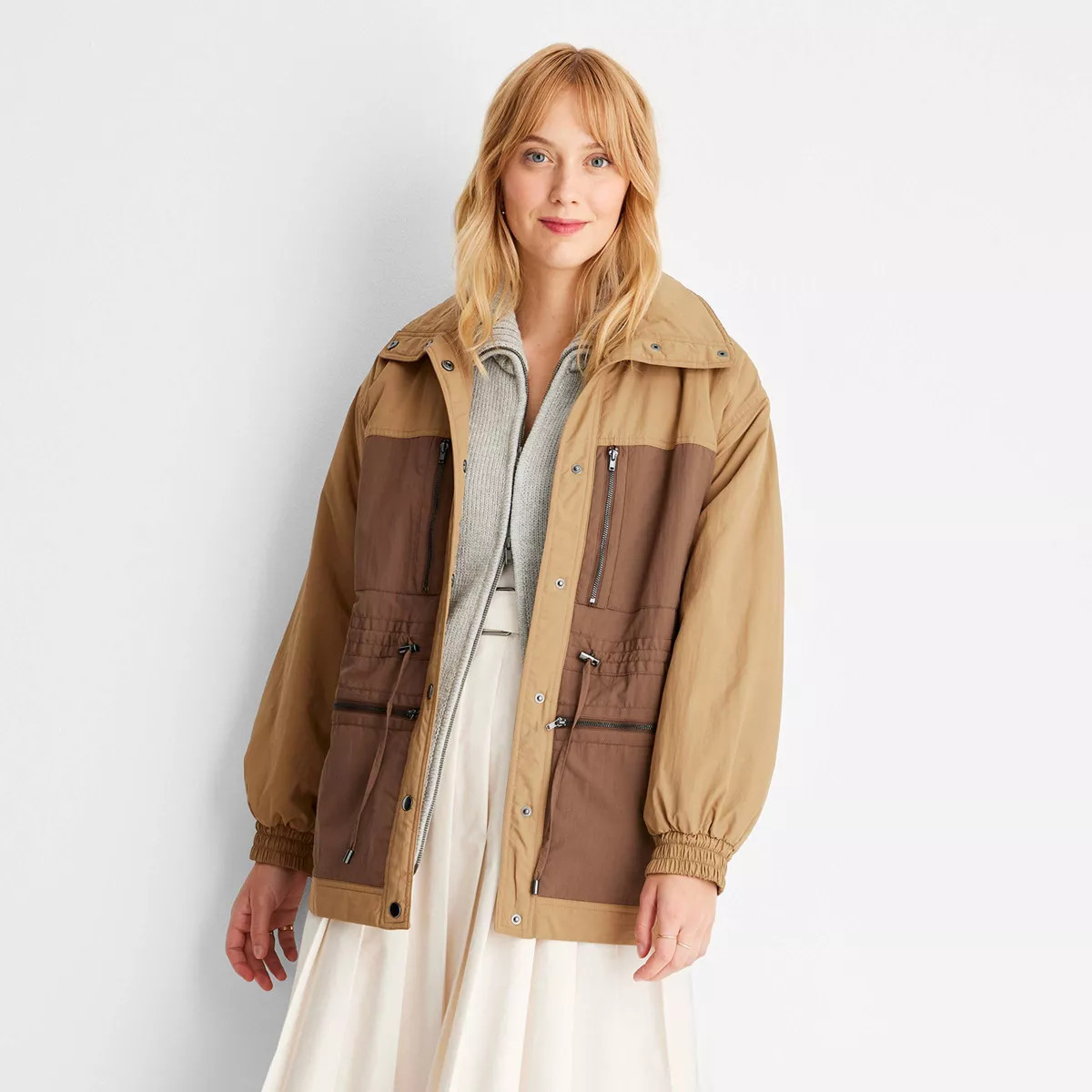 Women's Two Tone Quilt Lined Jacket - Future Collective™ with Reese Blutstein | Target